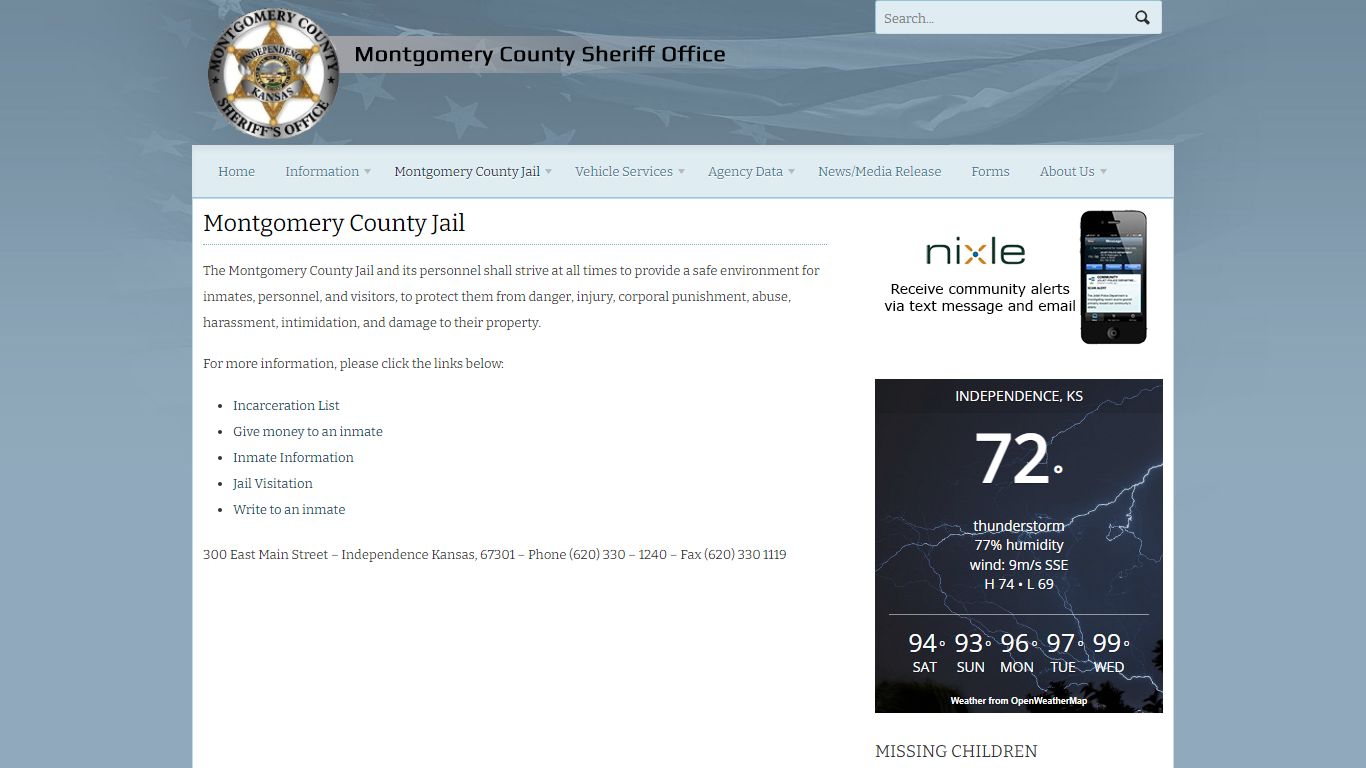 Montgomery County Jail | Montgomery County Sheriff's Office Website